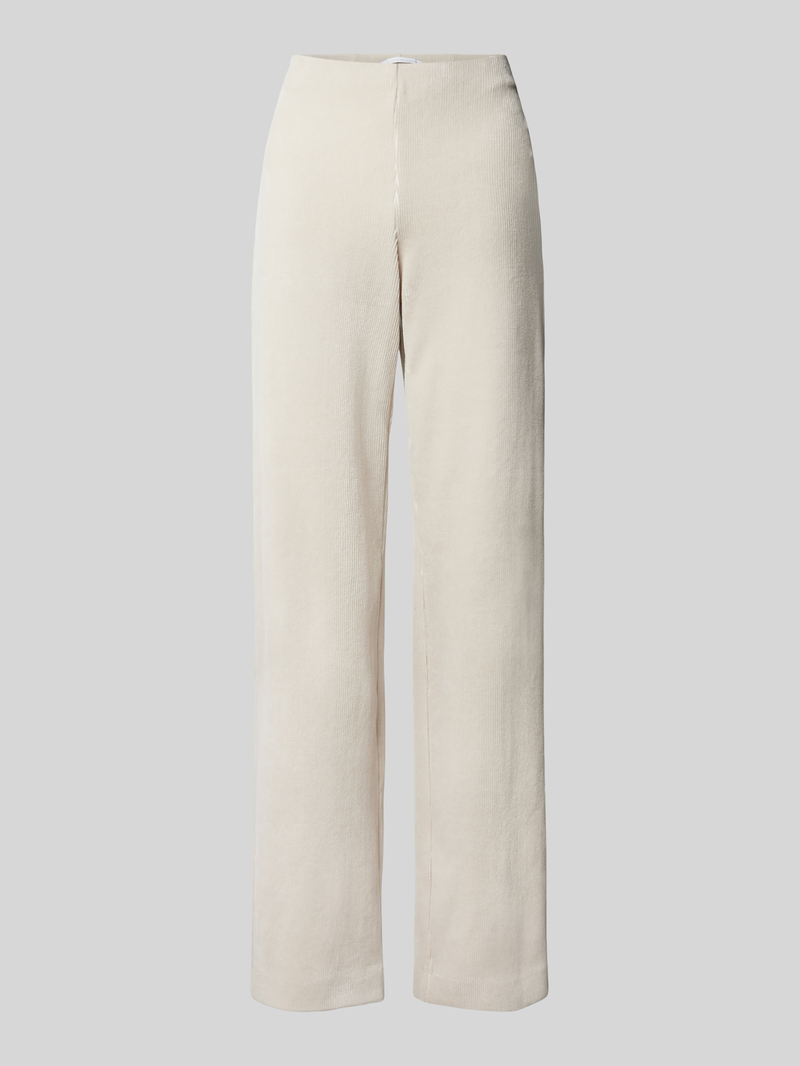 RAFFAELLO ROSSI Wide leg stoffen broek met structuurmotief model 'ELAINE'