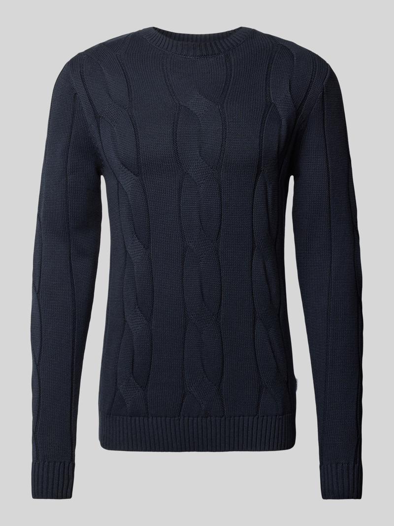 Lindbergh Gebreide pullover met kabelpatroon