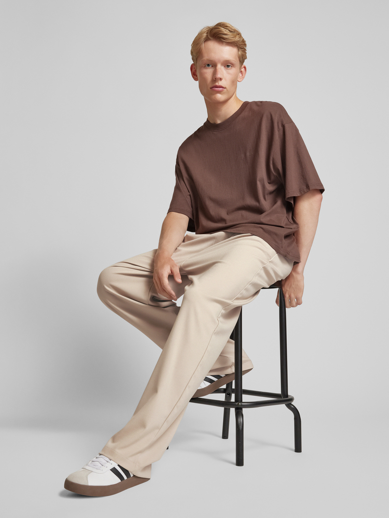 REVIEW Tailored fit stoffen broek met bandplooien