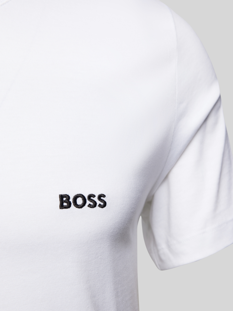 Boss T-shirt met labelstitching in een set van 3 stuks model 'Classic'