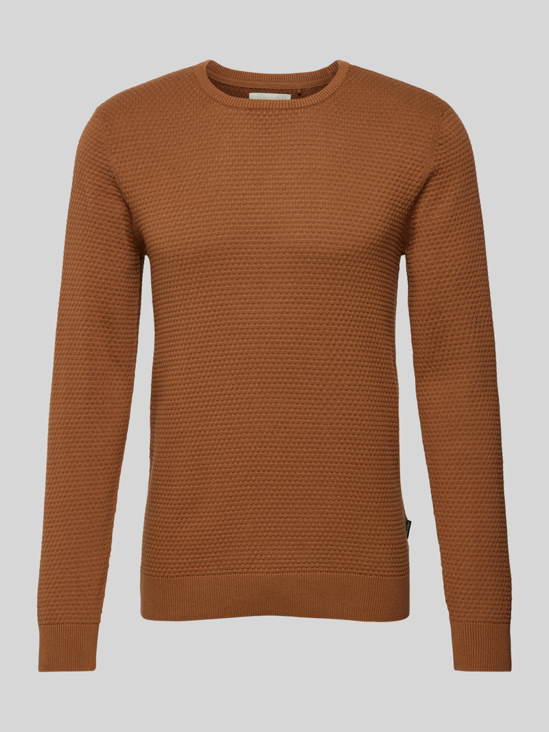 Blend Gebreide pullover met structuurmotief