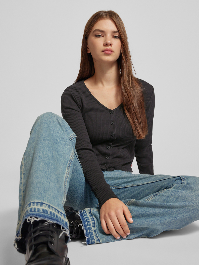 Levi's Shirt met lange mouwen en doorknoopsluiting model 'MUSE'