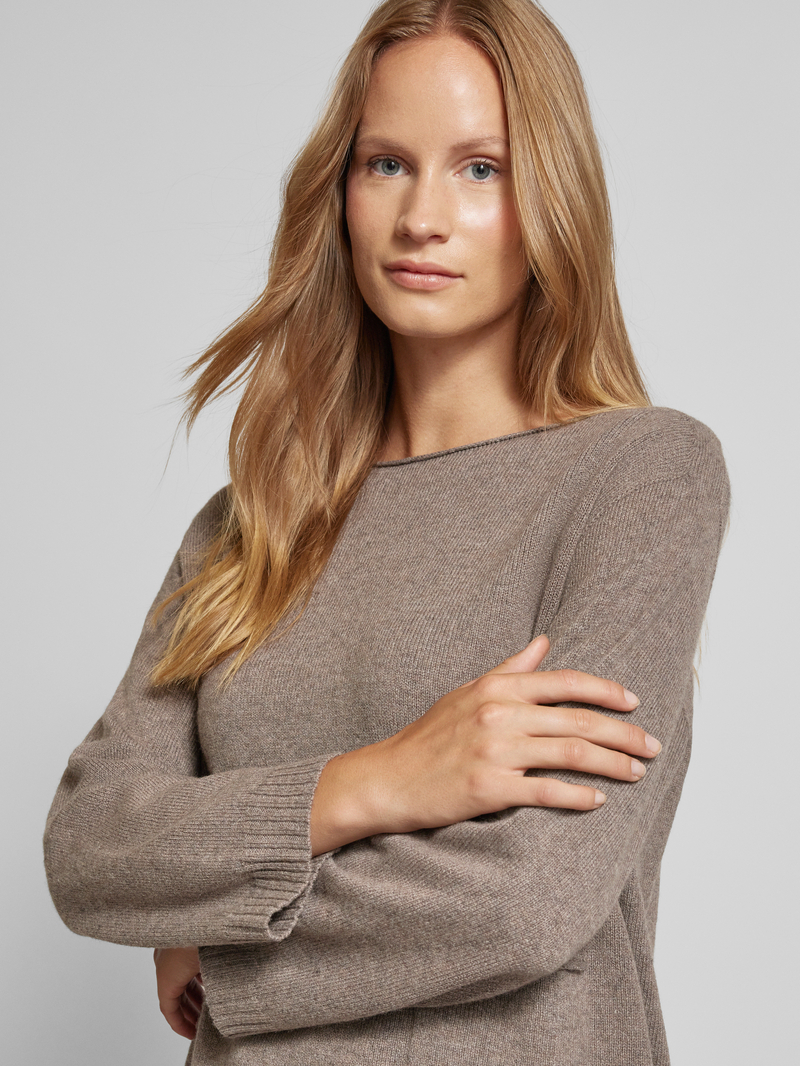 Oui Gebreide pullover met steekzak