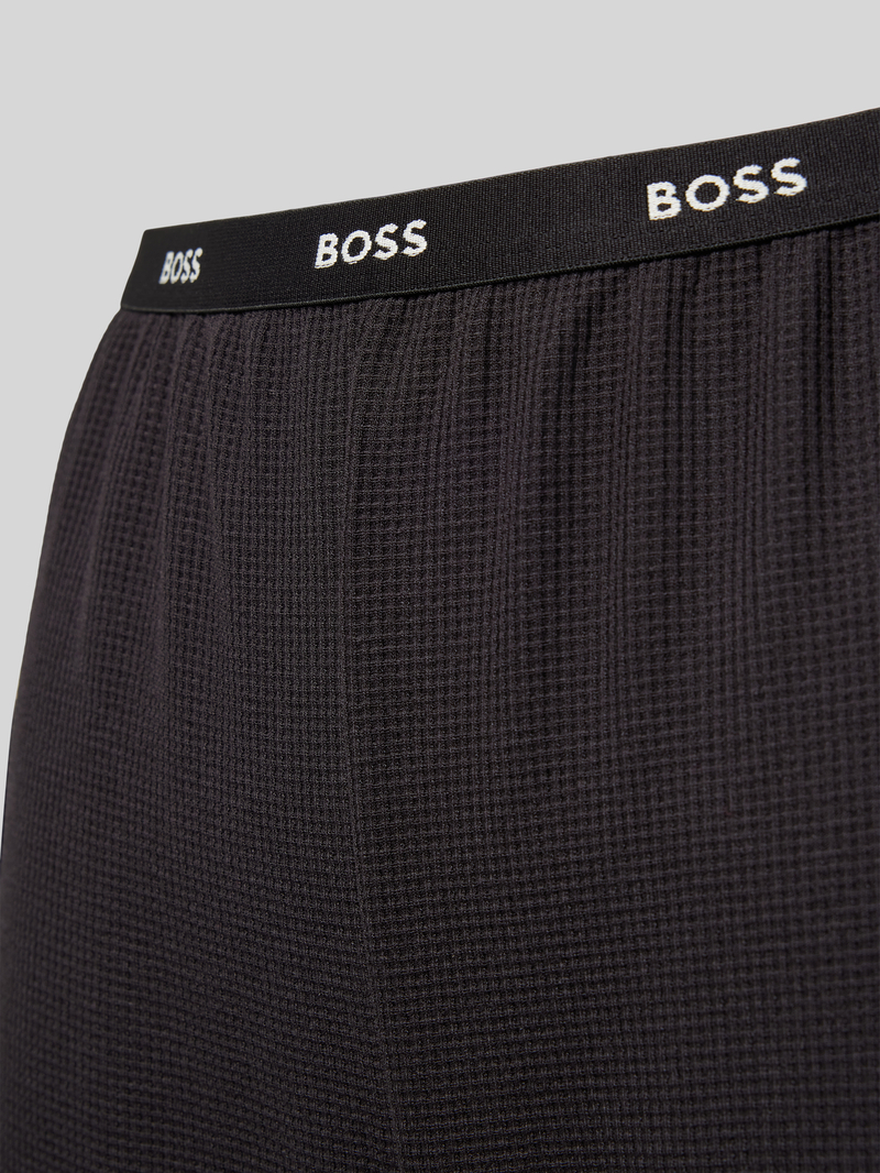 Boss Pyjamabroek met structuurmotief en elastische band