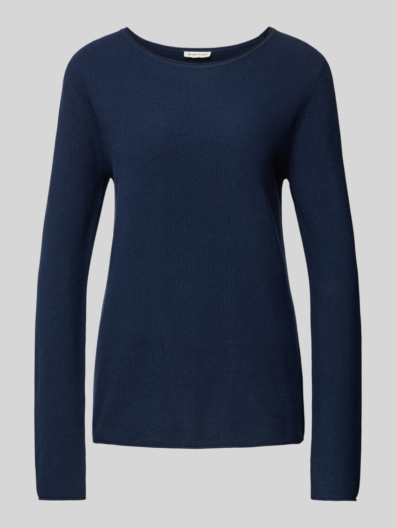 Tom Tailor Regular fit gebreide pullover van ademende katoenmix