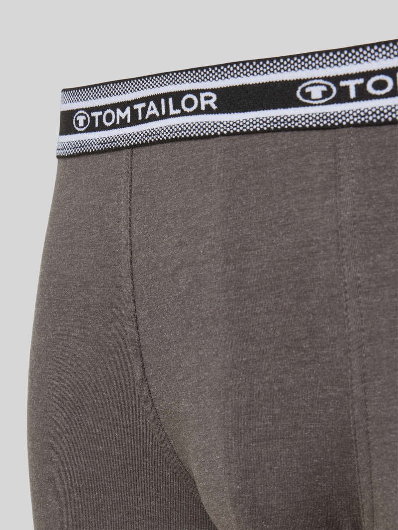 Tom Tailor Regular fit boxershort in een set van 5 stuks van zacht katoen met elastische band met label