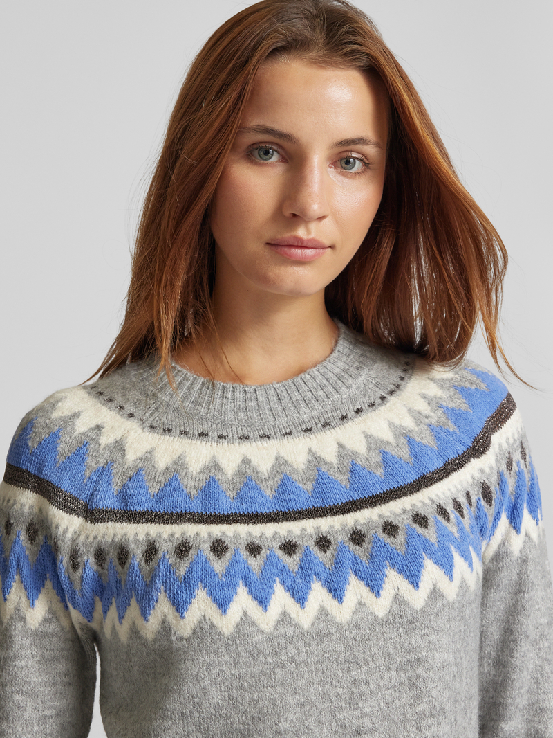 FREE QUENT Gebreide pullover met ribboorden model 'MAYFAIR'