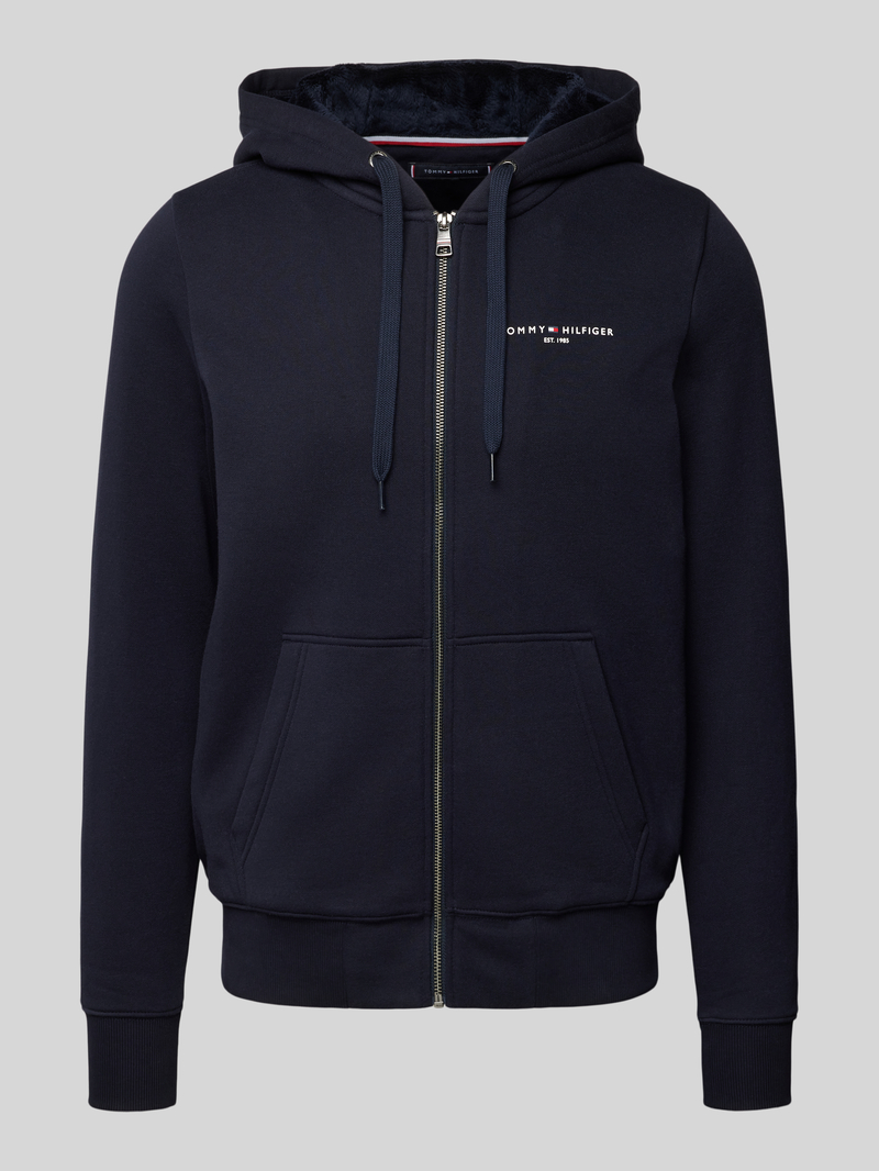 Tommy Hilfiger Regular fit sweatjack met capuchon