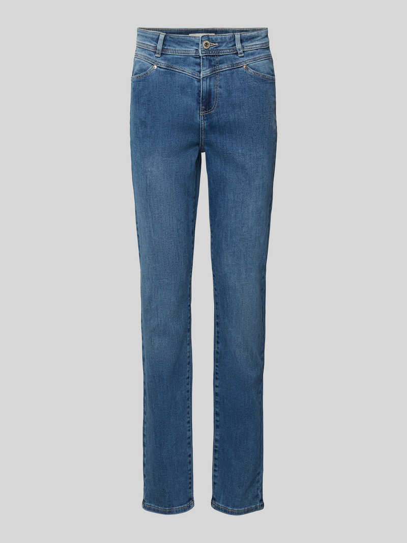 Christian Berg Woman Slim fit jeans met riemlussen