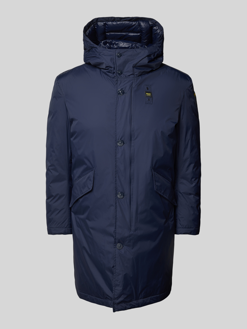 Blauer Usa Parka met capuchon model 'FALCON'