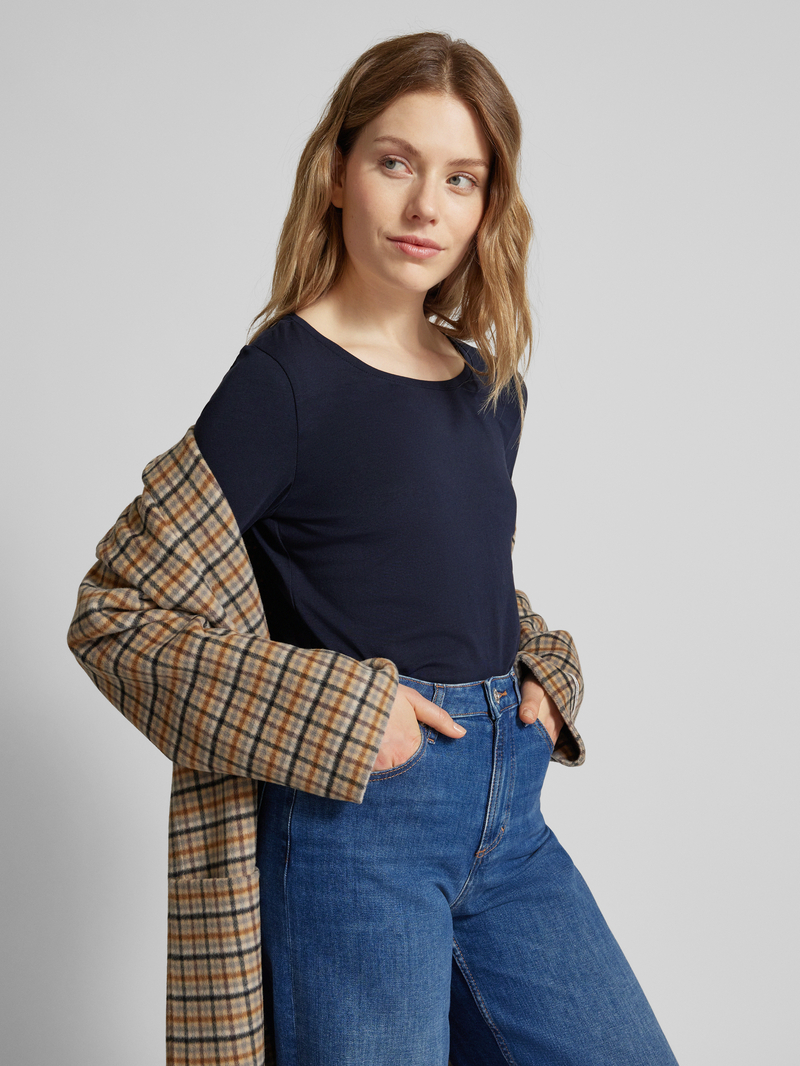 s.Oliver RED LABEL Slim fit shirt met lange mouwen van elastische katoenmix