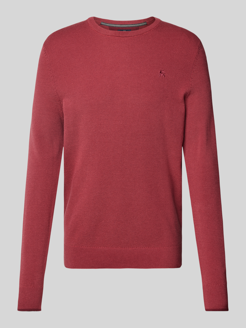 Lerros Gebreide pullover met ribboorden