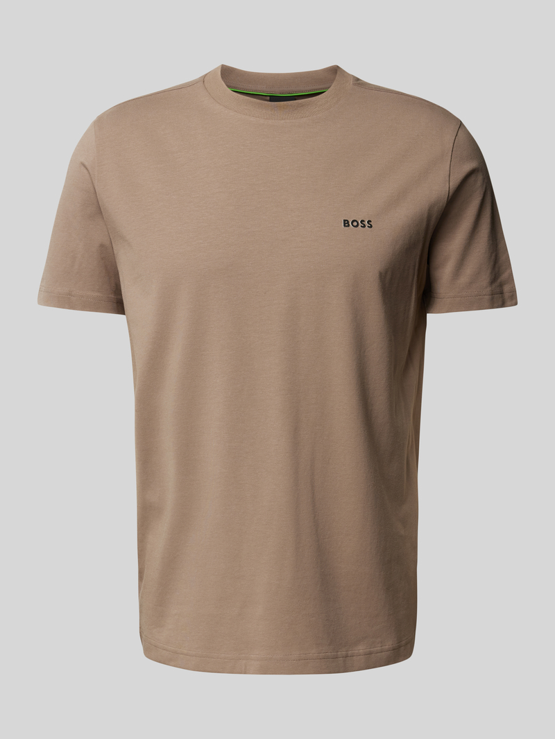 BOSS Green T-shirt met labelprint