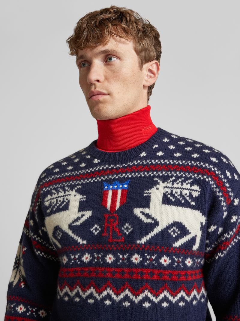 Polo Ralph Lauren Wollen pullover met labelstitching
