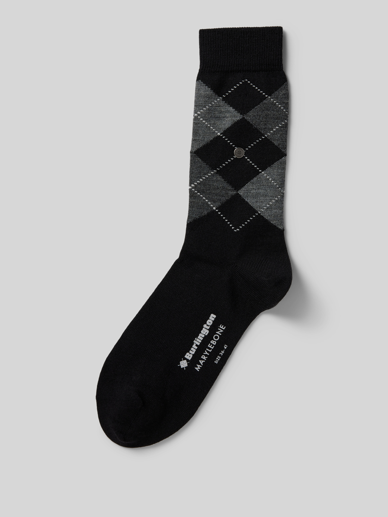 Burlington Sokken van scheerwolmix model 'Marylebone'