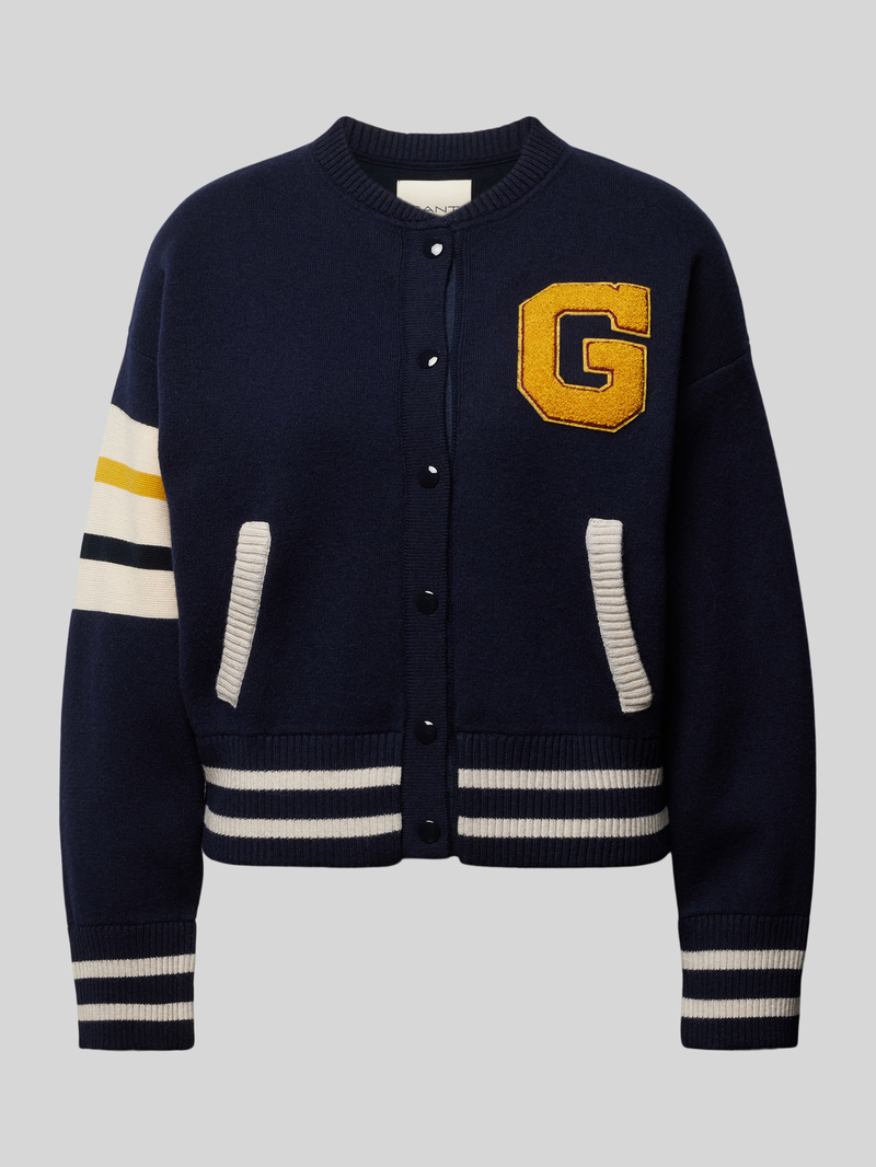 Gant Cardigan met doorknoopsluiting met drukknopen