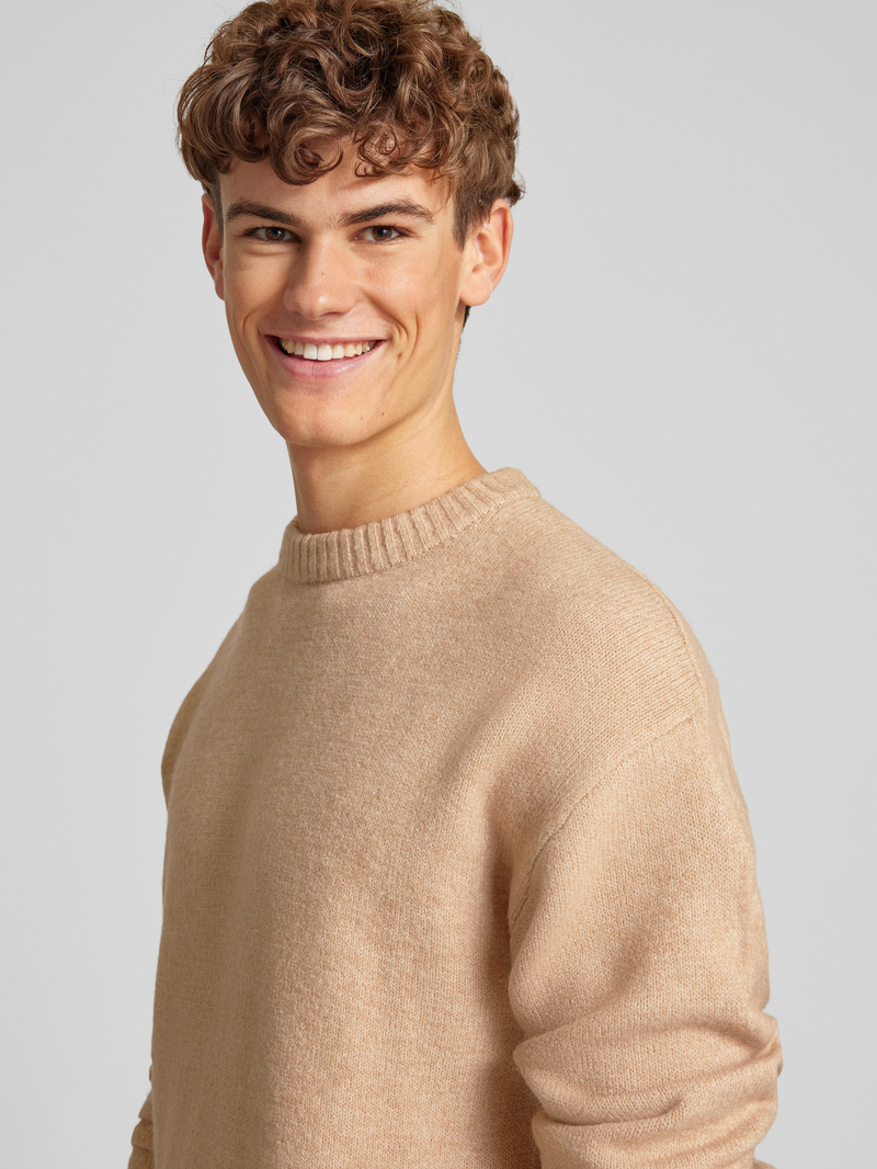 jack & jones Gebreide pullover met ronde hals model 'OLLIE'