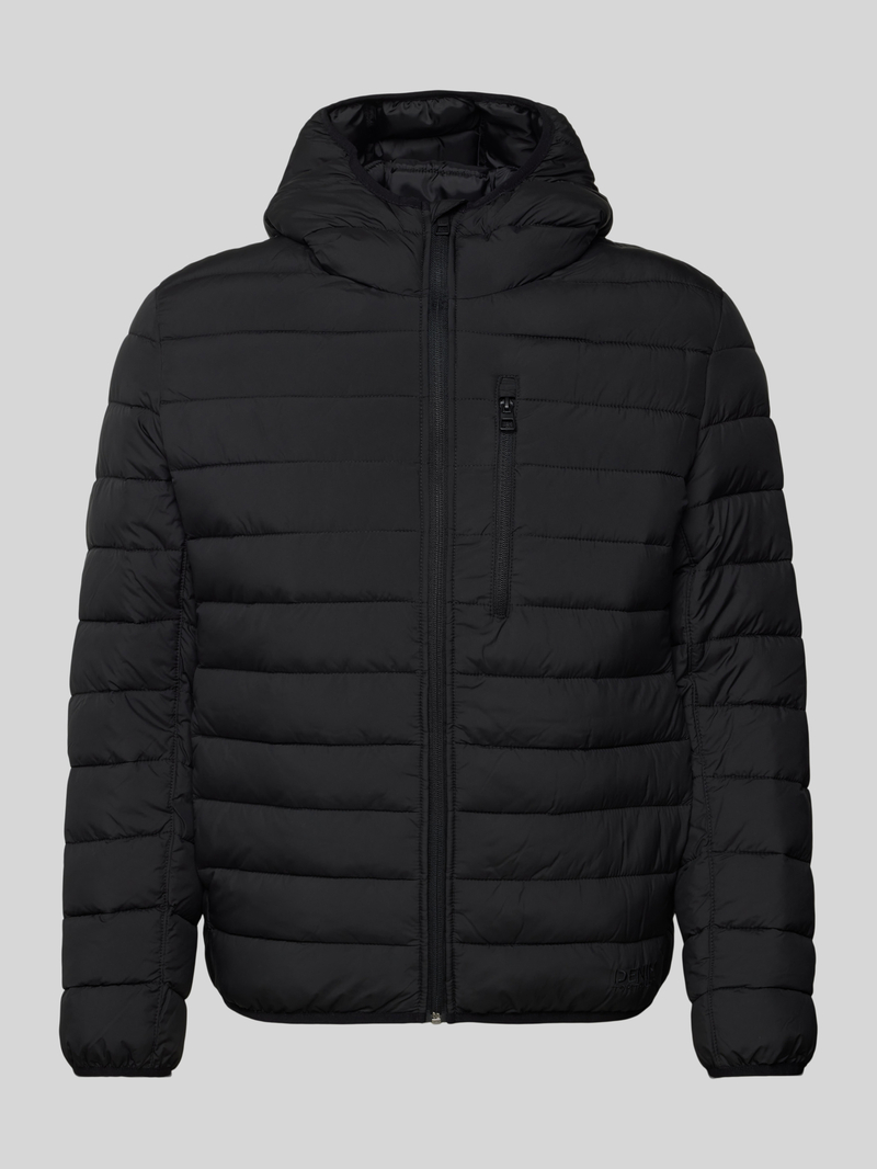 Tom Tailor Denim Regular fit jack met capuchon en labelstitching
