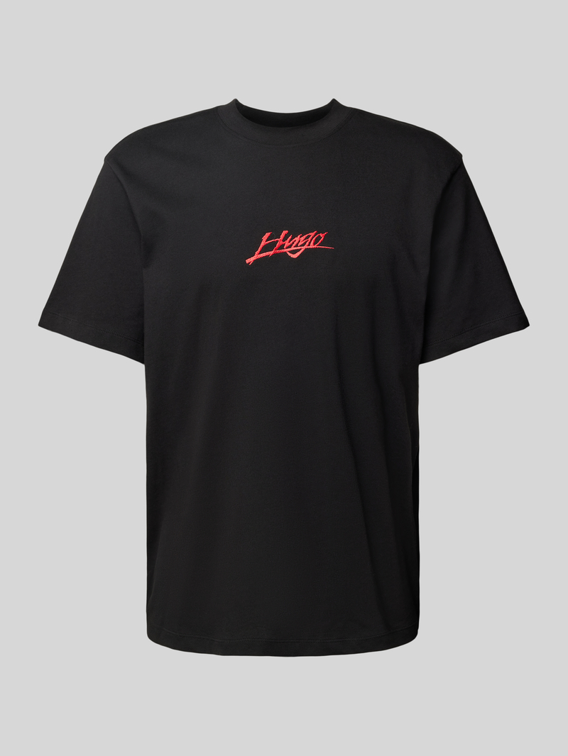 HUGO Regular fit T-shirt met ronde hals model 'Dlogotee'