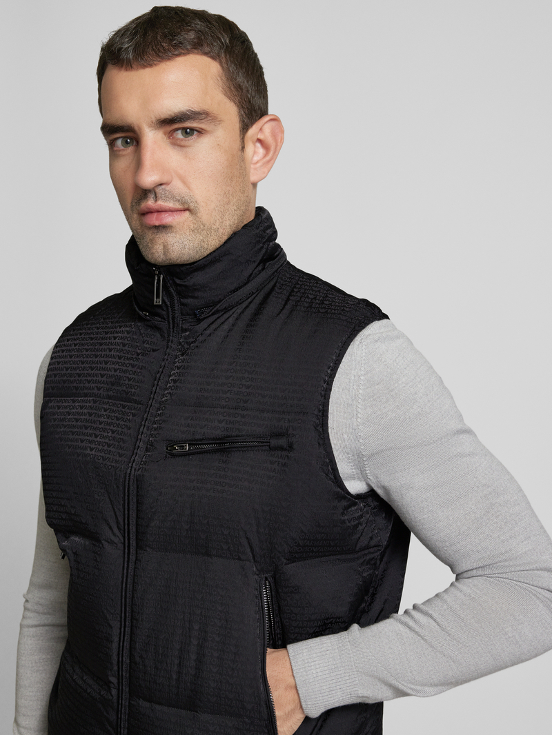 Emporio Armani Bodywarmer met labeldetail