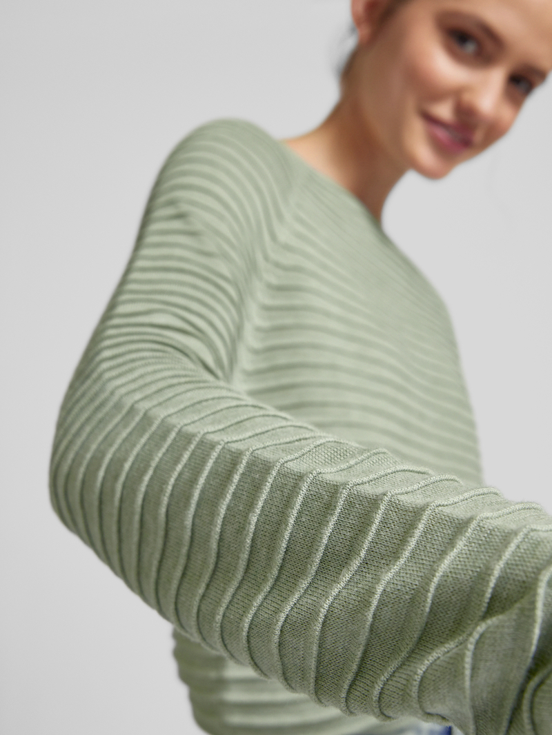QS Gebreide pullover met structuurmotief