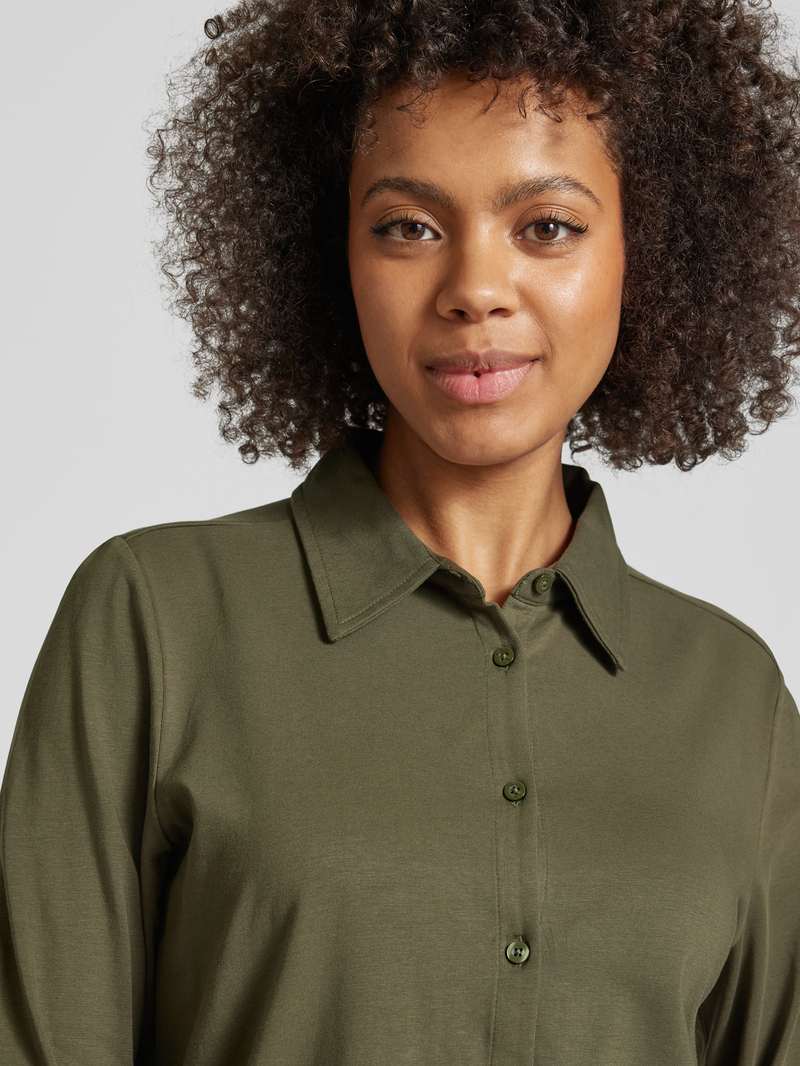 s.Oliver RED LABEL Regular fit blouse met platte kraag