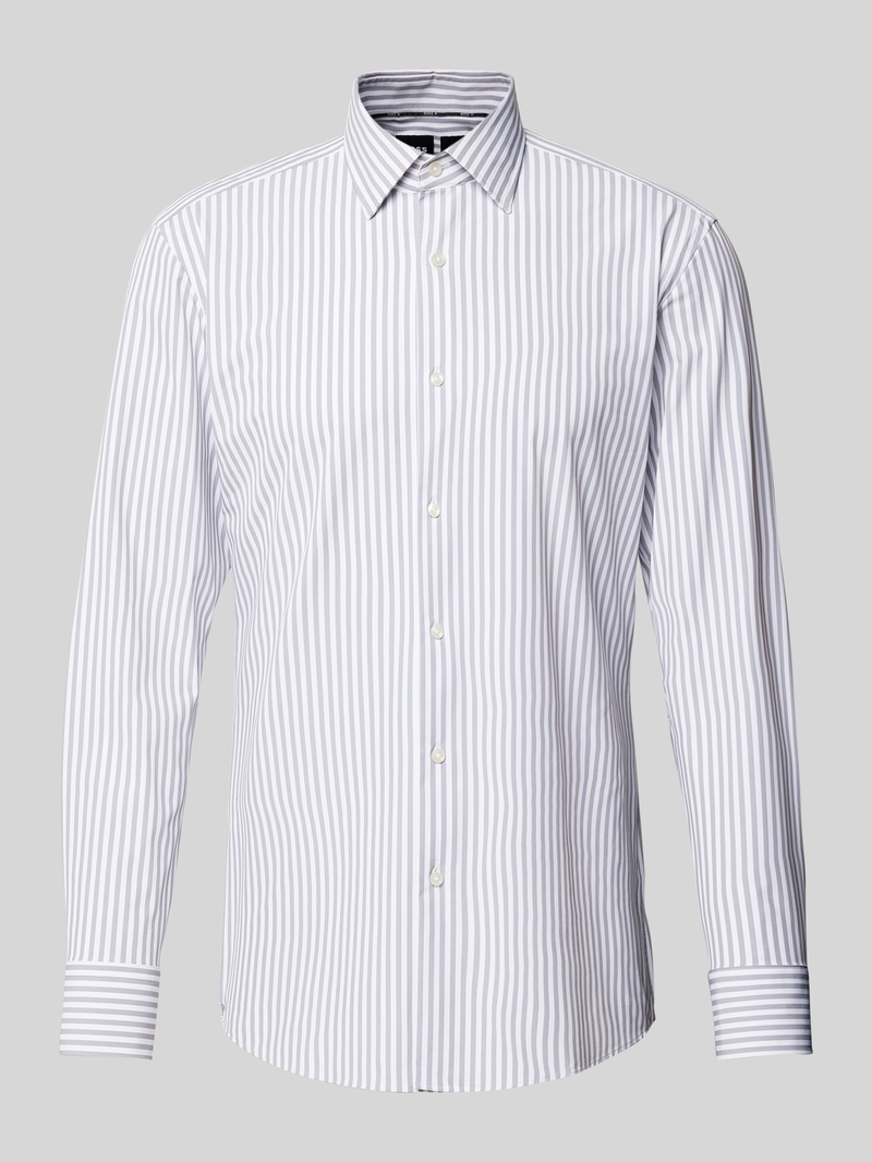 Boss Slim fit zakelijk overhemd met kentkraag model 'Hank'