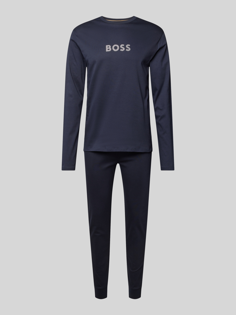 Boss Pyjama met logoprint