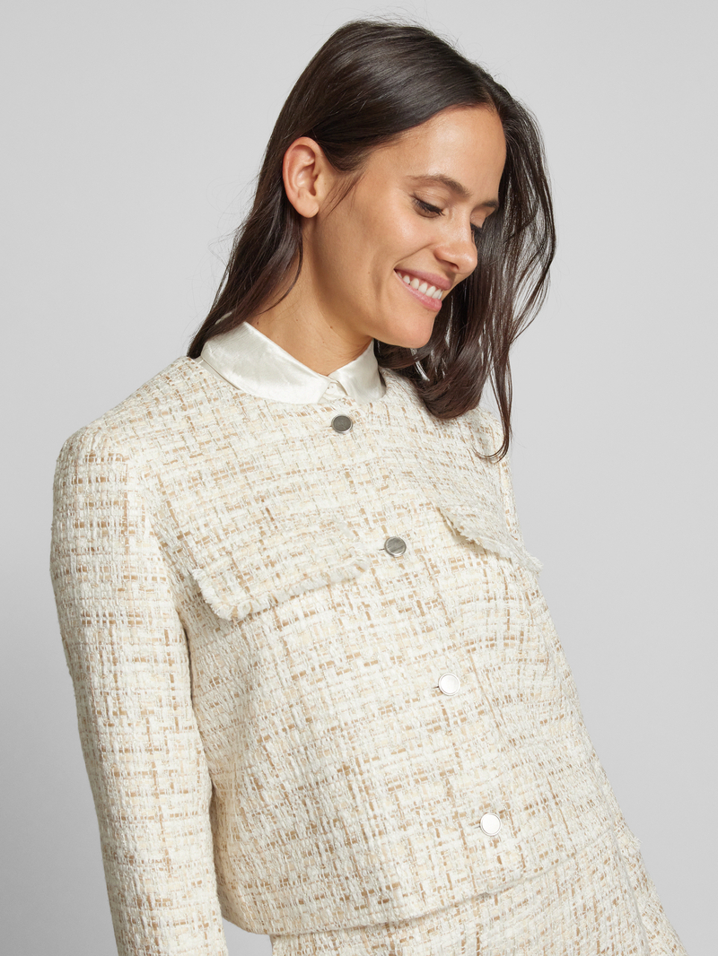 comma Blazer met drukknoopsluiting