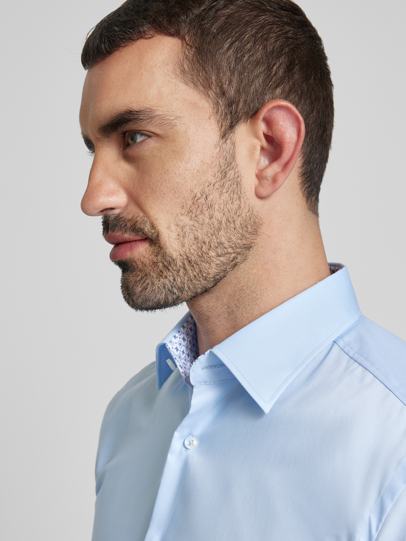 Boss Slim fit zakelijk overhemd met knoopsluiting model 'Hank'