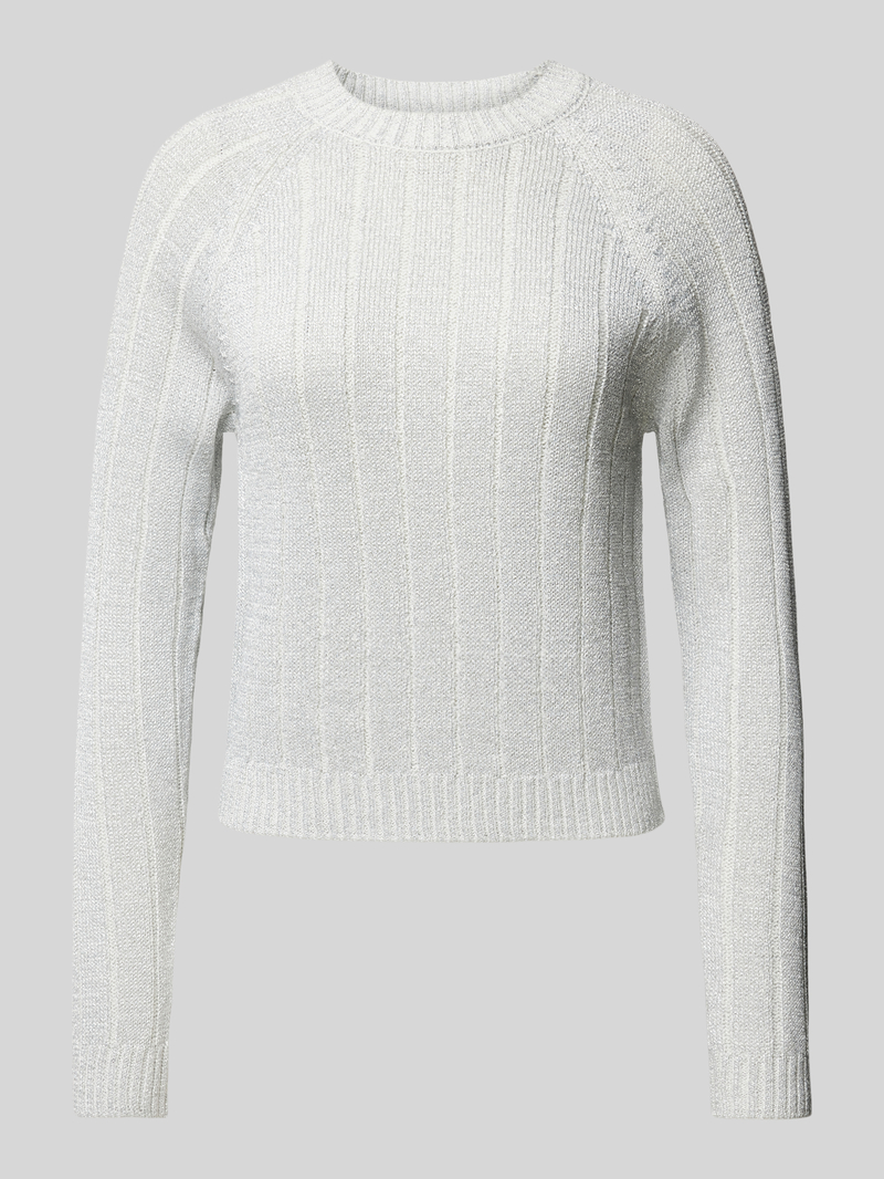 Vero Moda Regular fit gebreide pullover met ribstructuur met effectgaren model 'VANJA'