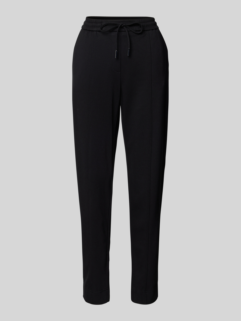 Opus Regular fit stoffen broek met bandplooien model 'Elopa'