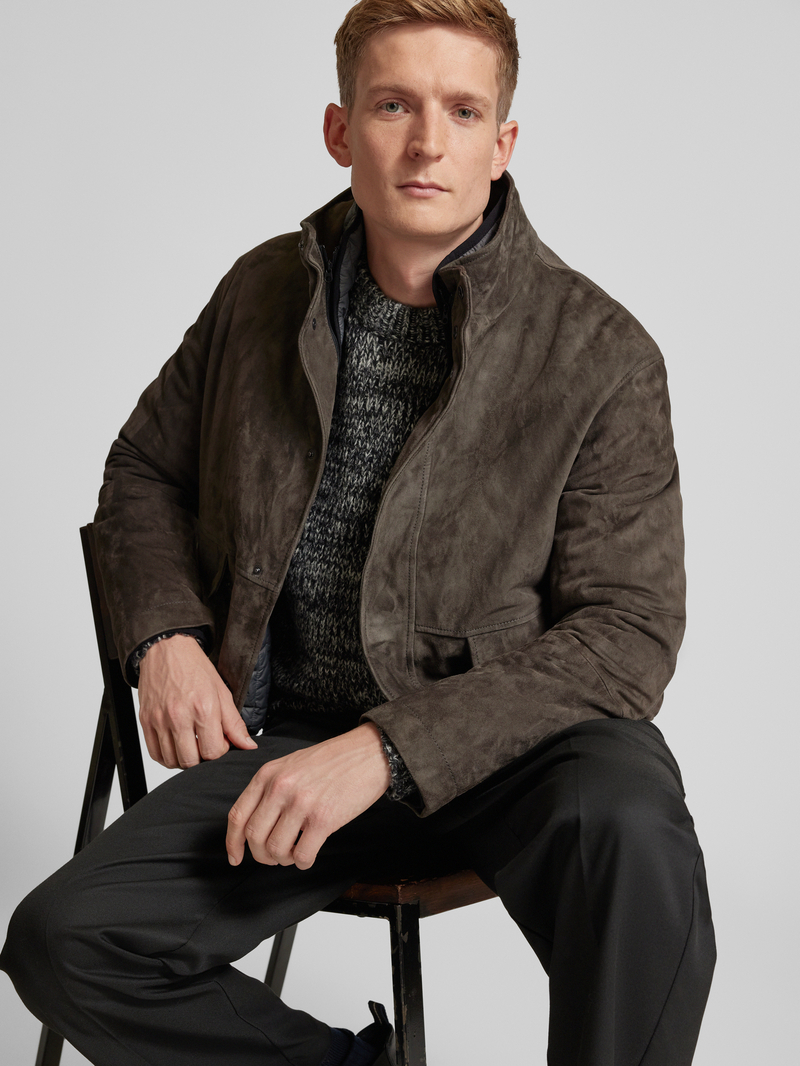 Emporio Armani Jas in leerlook