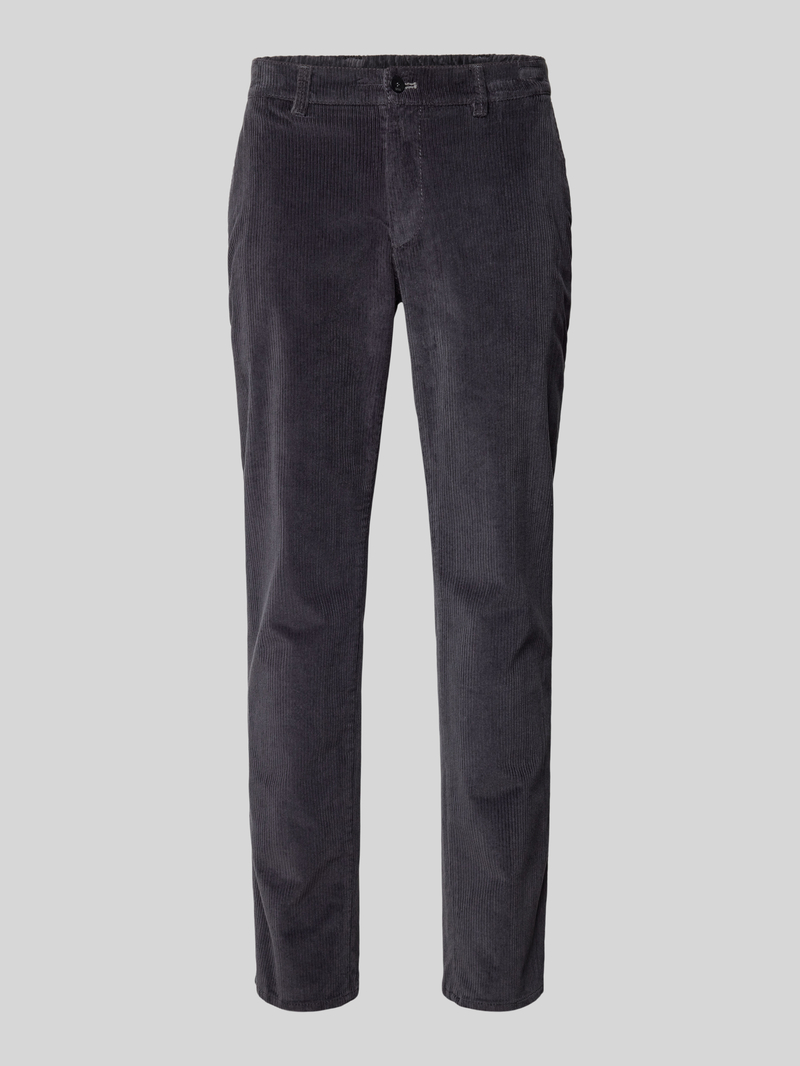 BRAX Regular fit corduroy broek met steekzakken, model 'FABIO'