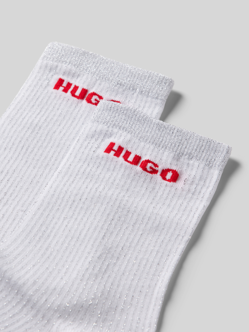 HUGO Sokken met effectgaren in een set van 2 paar