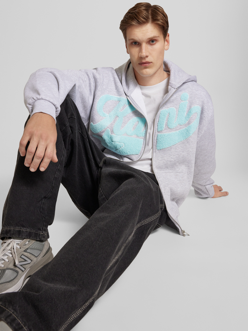 Karl Kani Sweatjack met labelstatement model 'Kani Star'