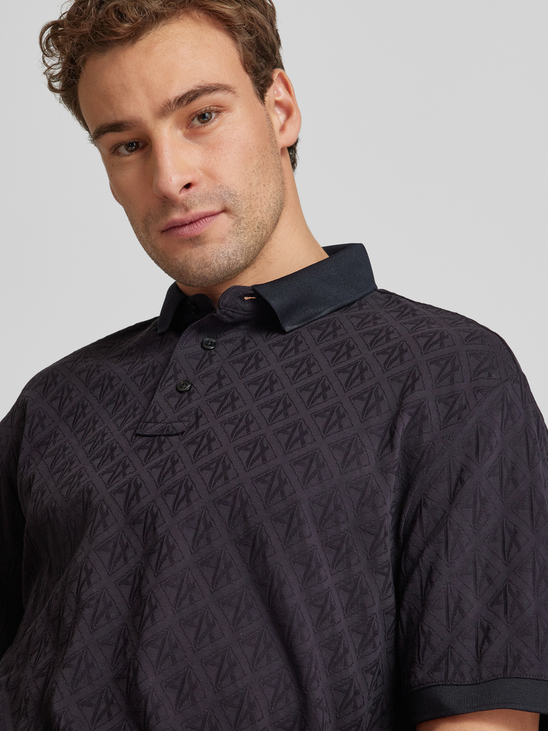 Armani Exchange Poloshirt met labeldetails