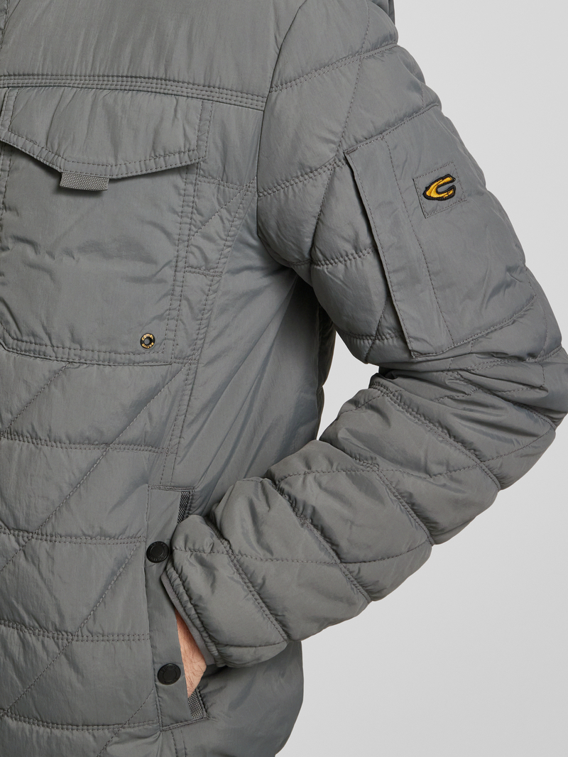camel active Gewatteerd jack met opstaande kraag