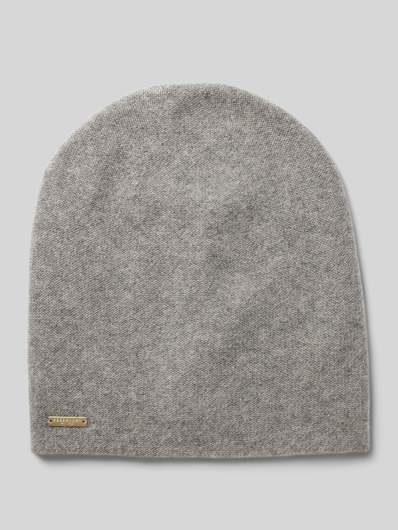 Seeberger Beanie met labeldetail