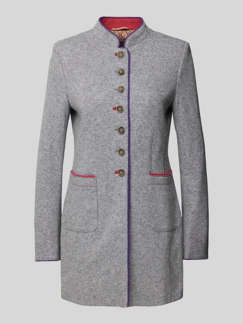 WHITE LABEL Lange blazer met knoopsluiting