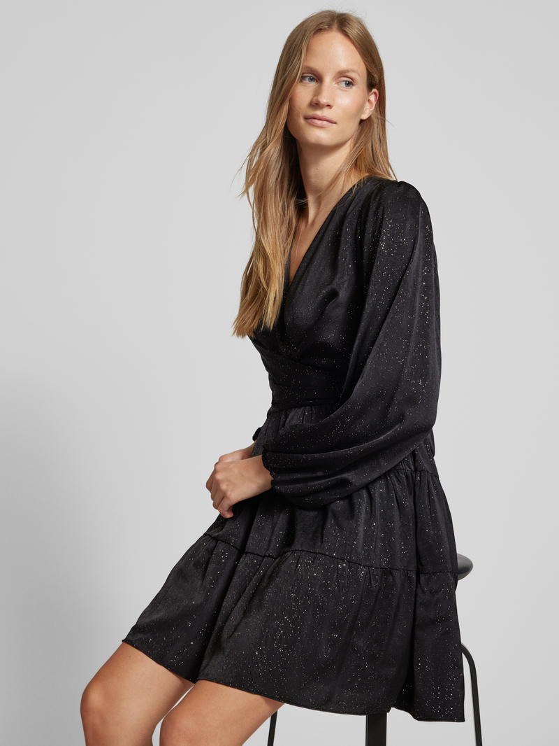 NEO NOIR Mini-jurk met effectgaren model 'VIVINA'