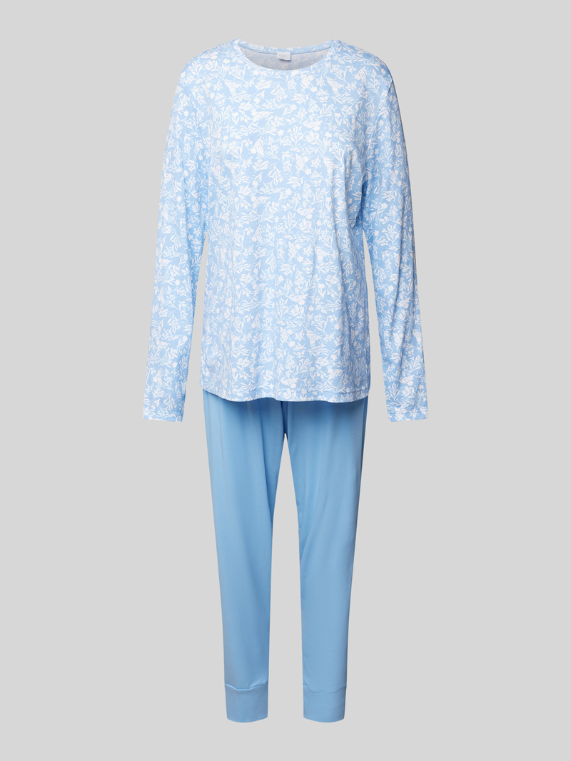 mey Pyjama met geribde ronde hals