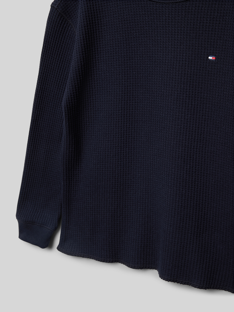 Tommy Hilfiger Kids Shirt met lange mouwen en labelstitching