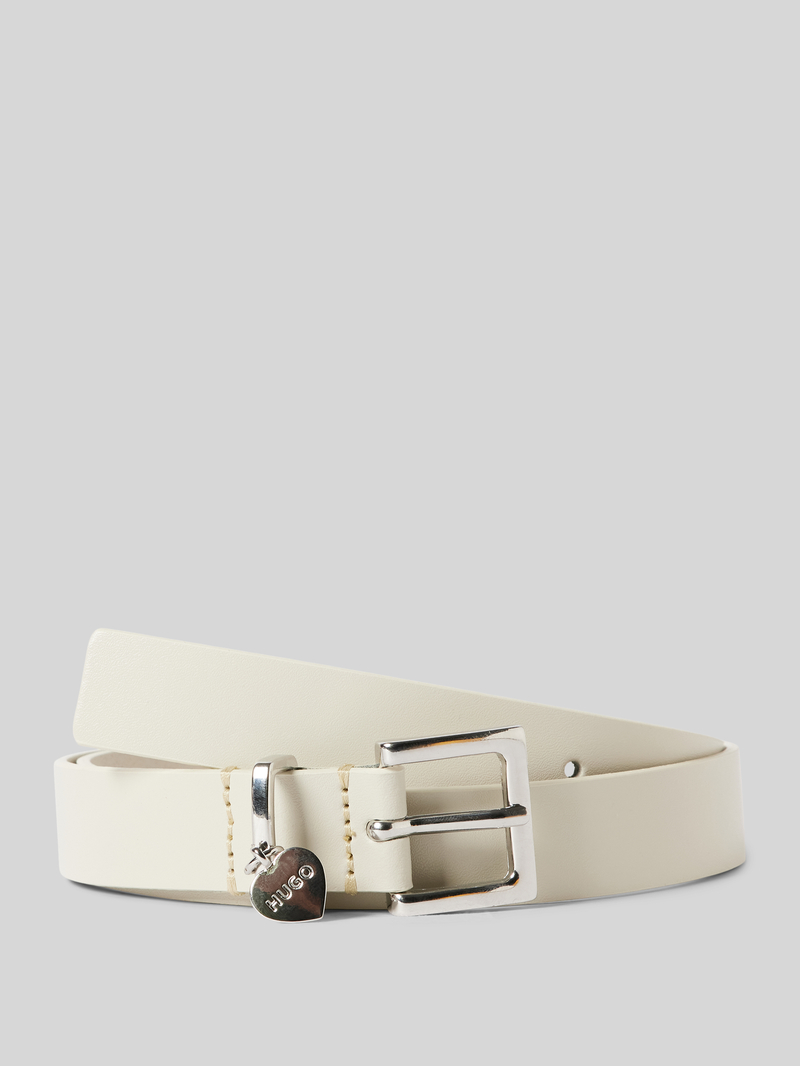 HUGO Leren riem met doornsluiting model 'Amelia'