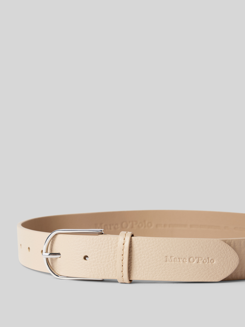 Marc O'Polo Leren riem met doornsluiting model 'SANDY'