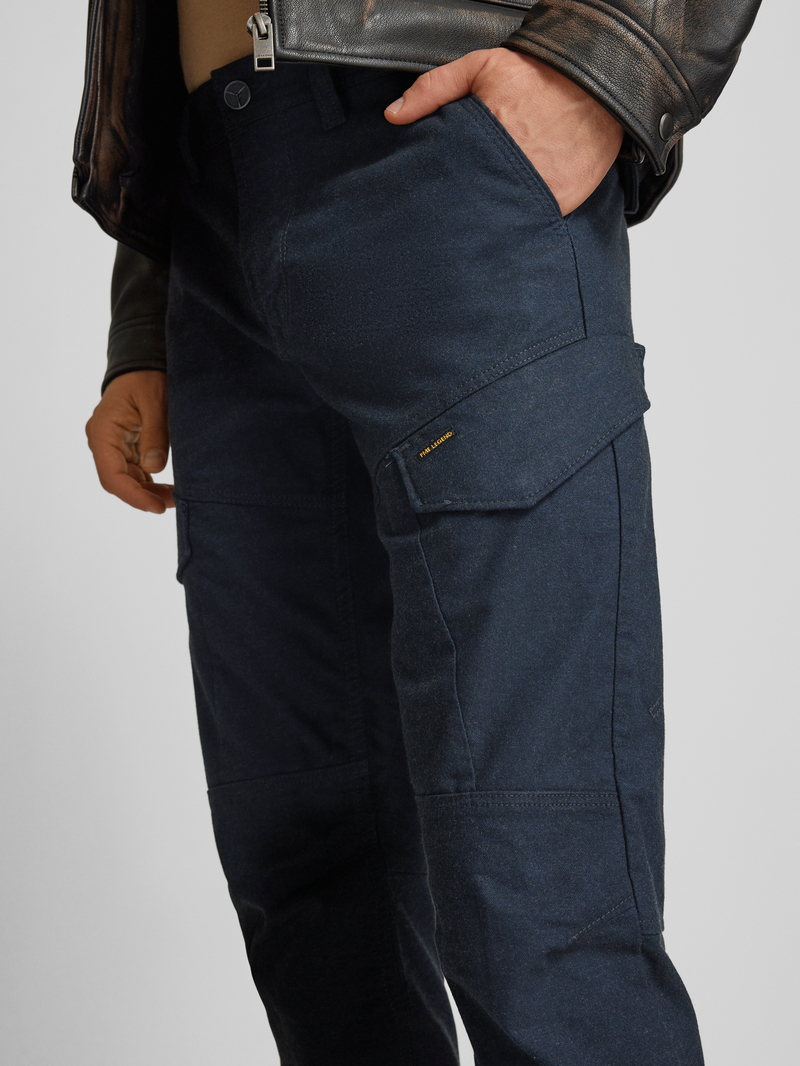 PME Legend Tapered fit cargobroek met labeldetail model 'Skyring'