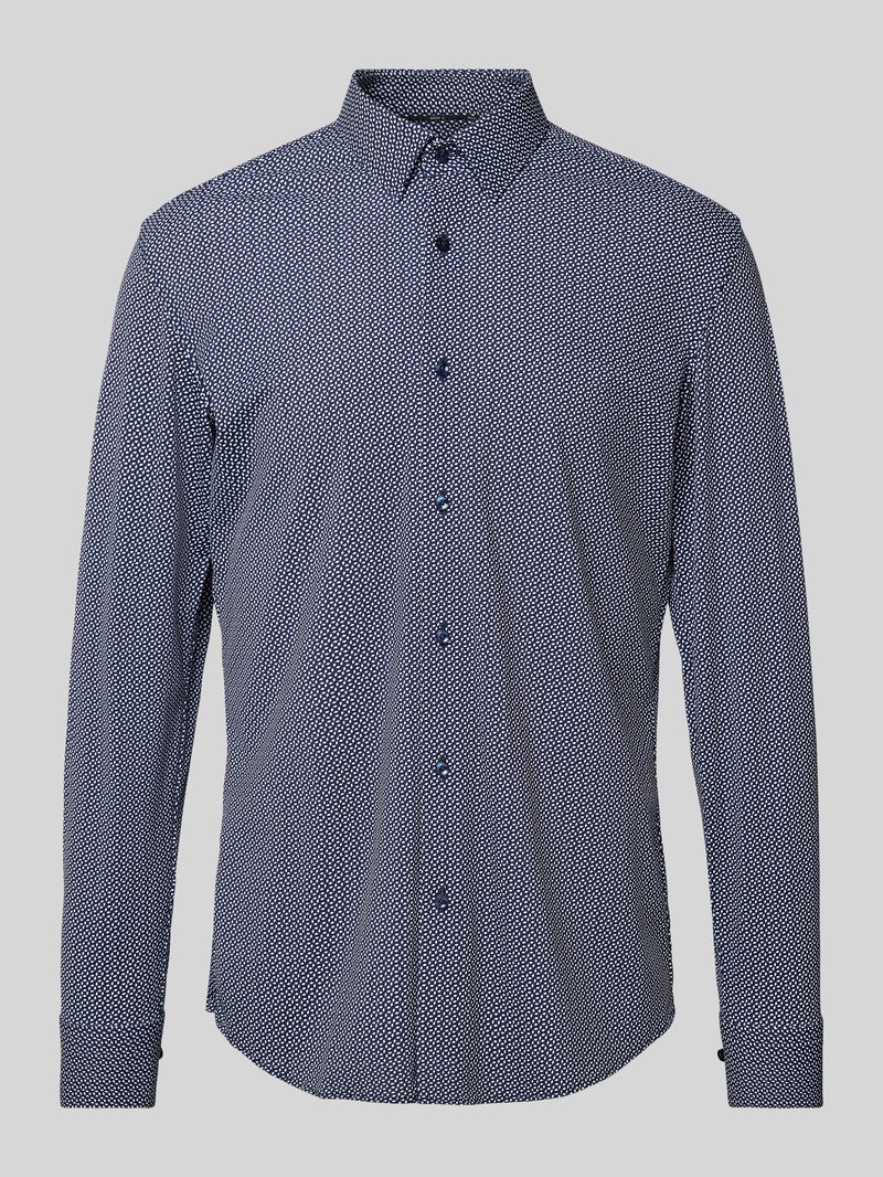 Boss Slim fit zakelijk overhemd met kentkraag model 'Hank'