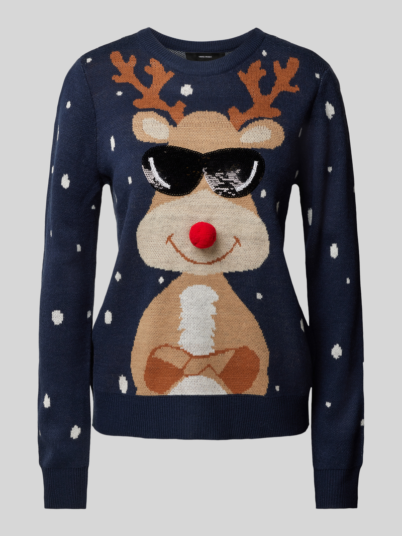 Vero Moda Trui met kerstmotief, model 'NEWT INSEL'