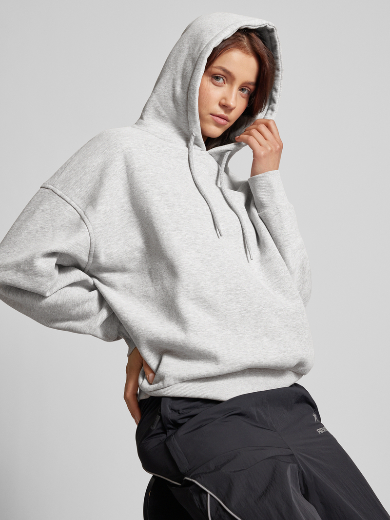 Review Oversized hoodie met ribboorden