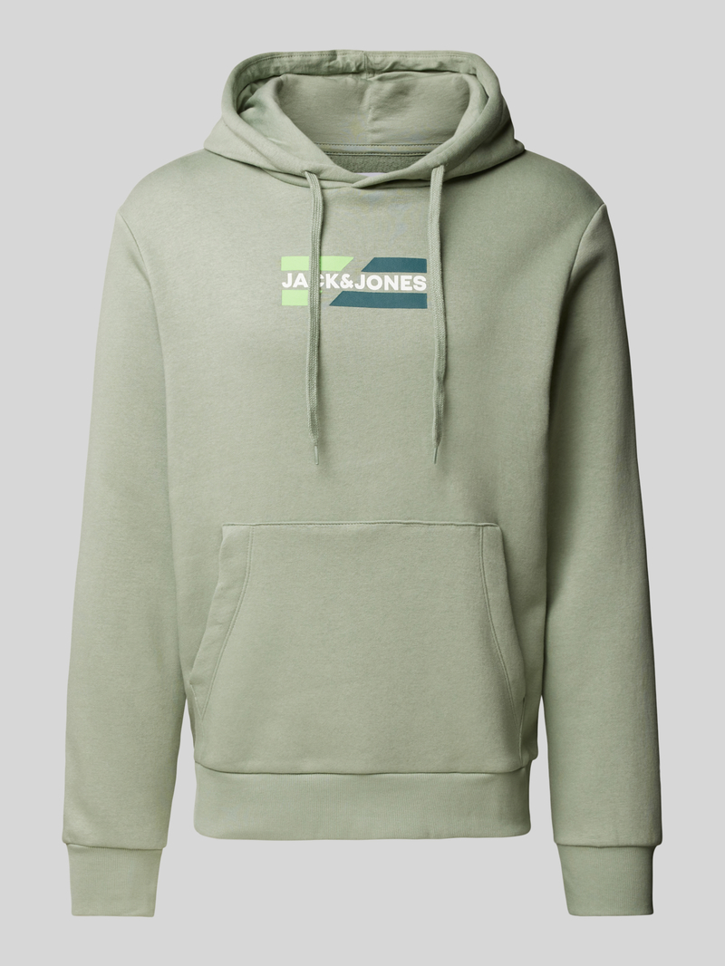 jack & jones Hoodie met labelprint model 'ECORP'